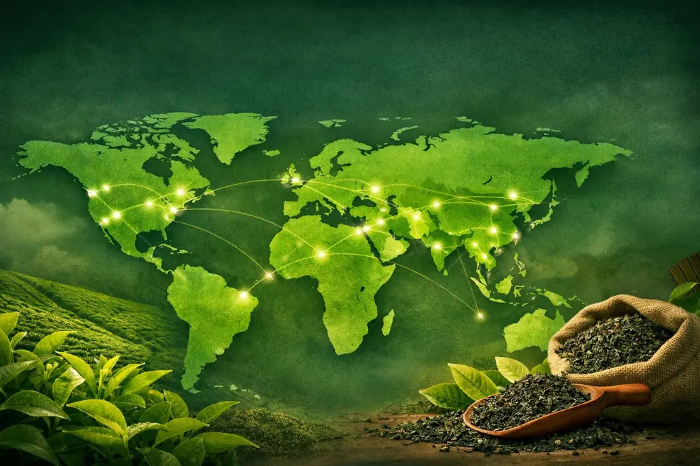 Map of the world’s tea regions