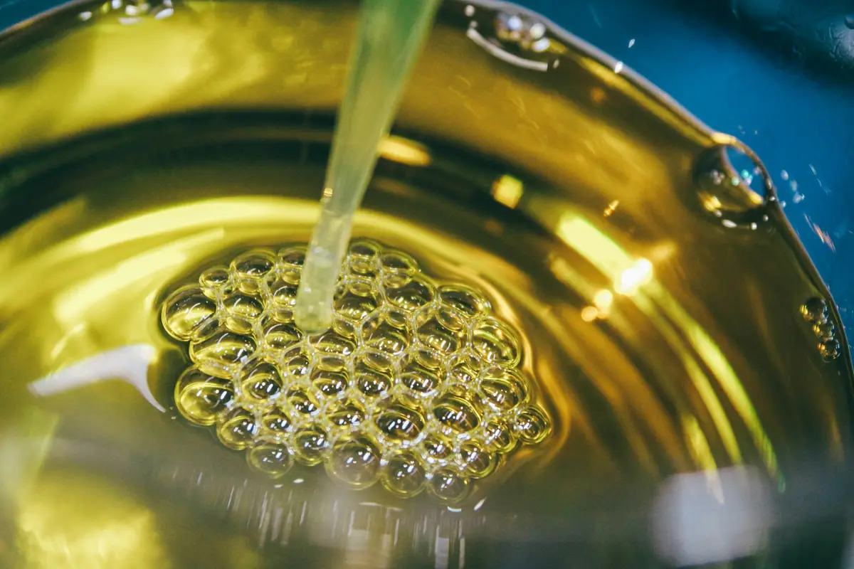 Golden cooking oil